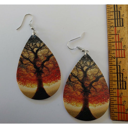 Earrings: Fall Tree